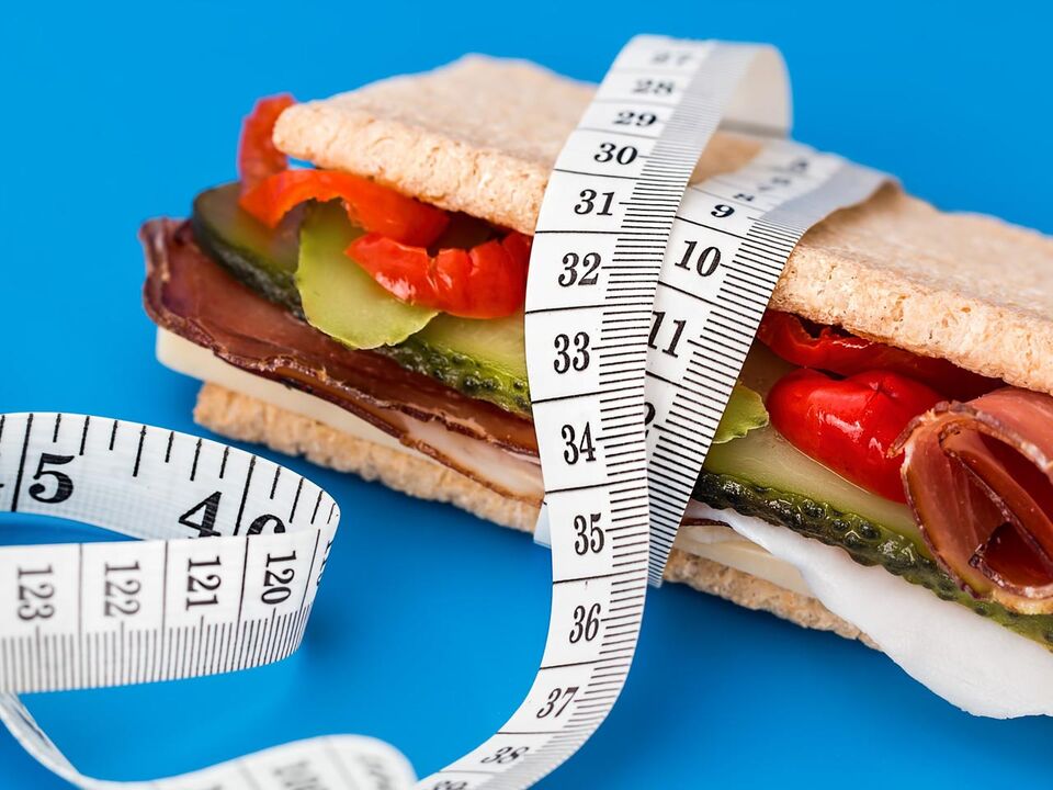 sandviș și centimetru pentru dieta 6 petale